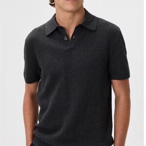 Mens Quince 100% organic cotton mesh stitch sweater polo NWT size medium